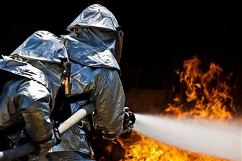 Battling the blaze